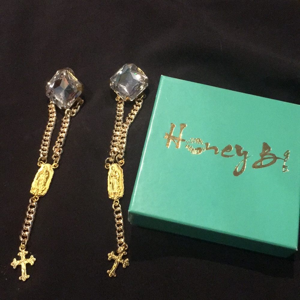 Honey B gold  earrings